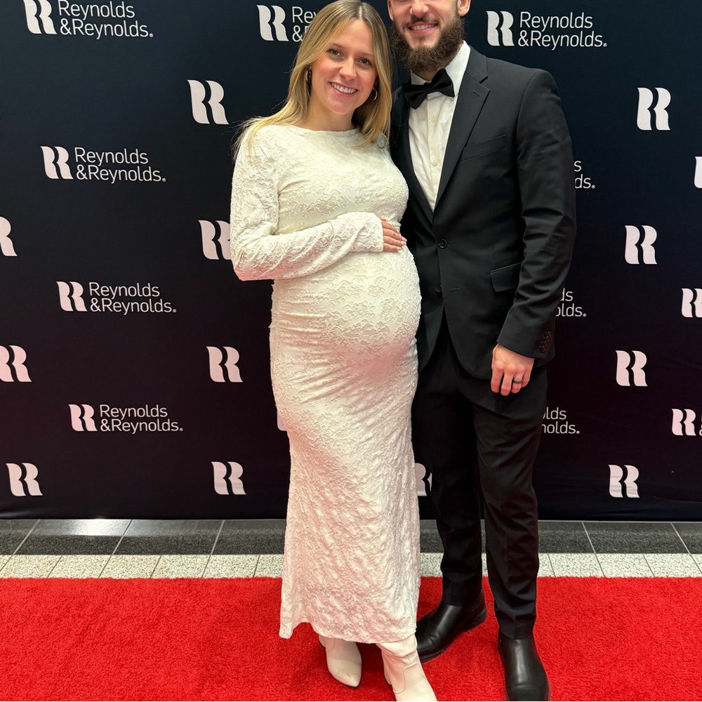 Floral bodycon ruched cocktail party maternity maxi dress